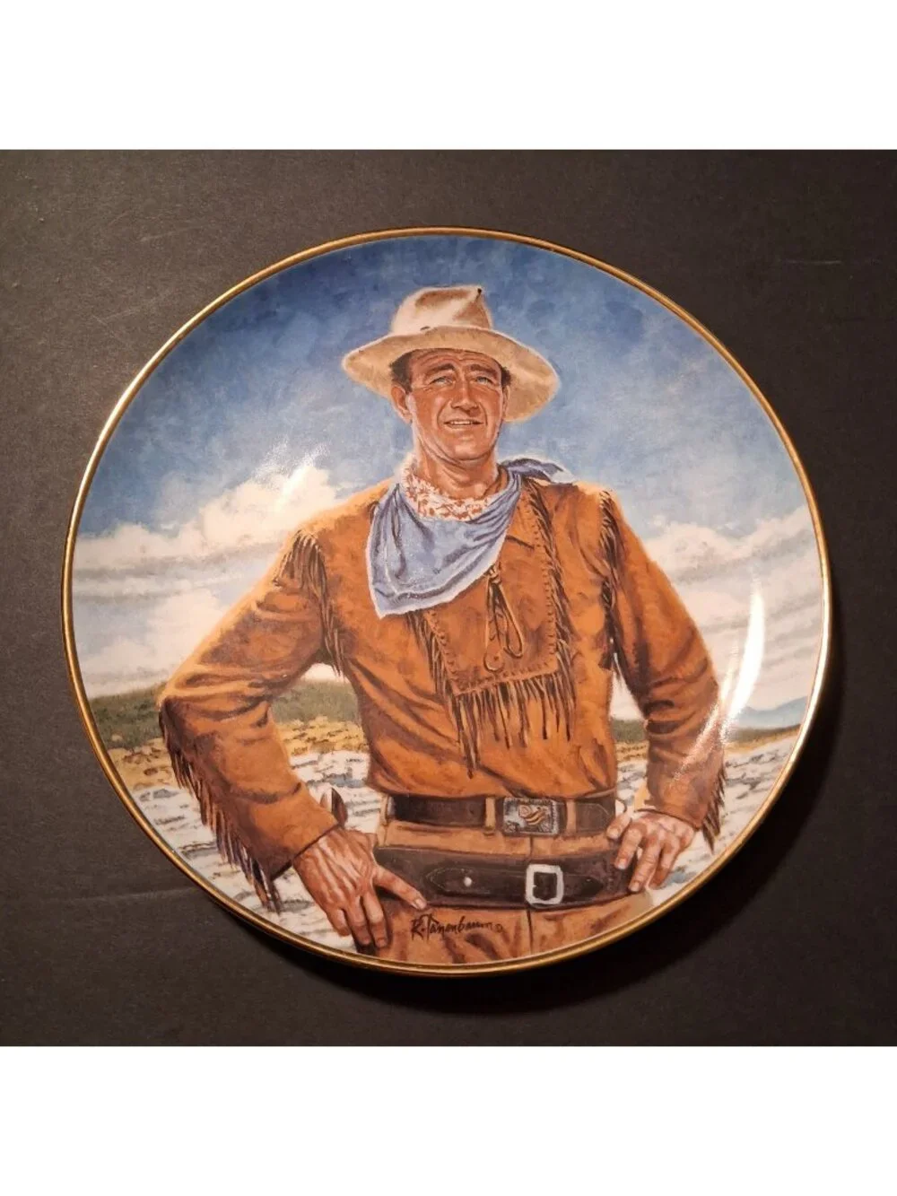The Duke By Robert Tanenbaum Limited Edition Collectible Porcelain Plate Frankli